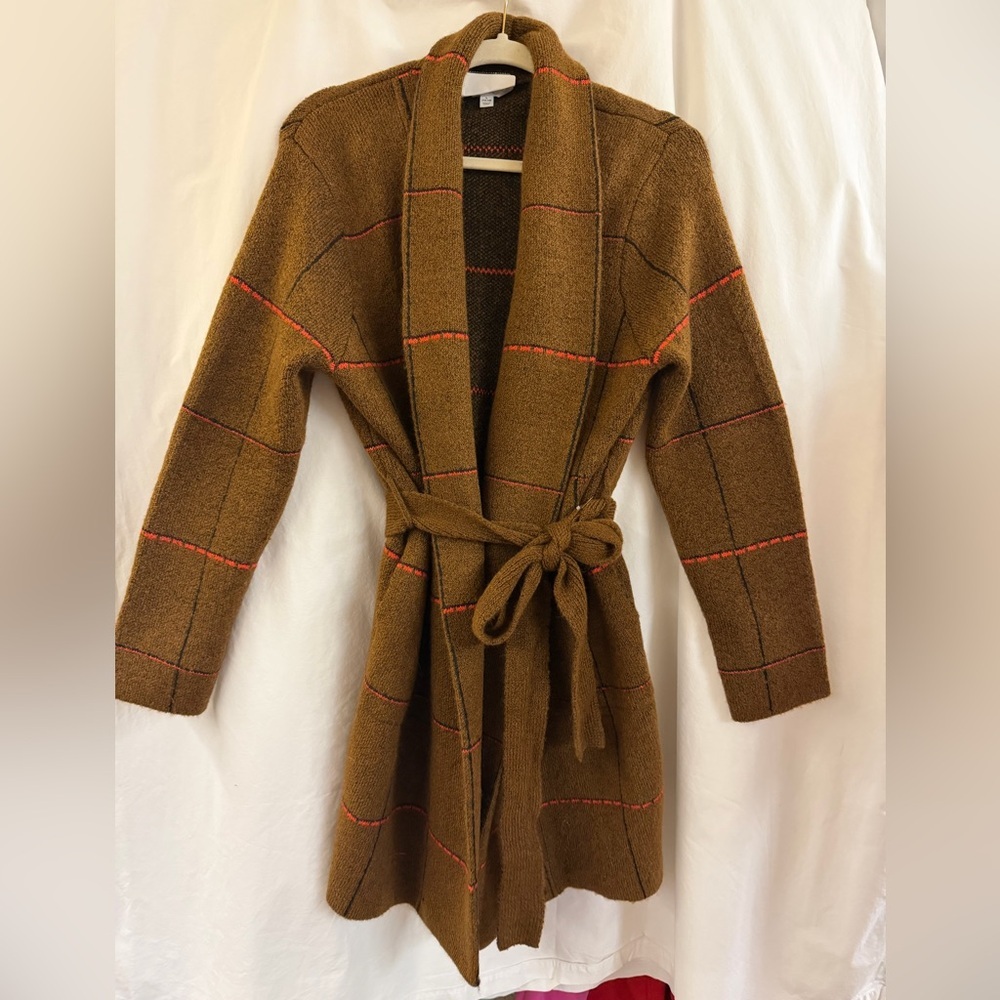 Stylish and Cozy Brown Belted Women's Coat